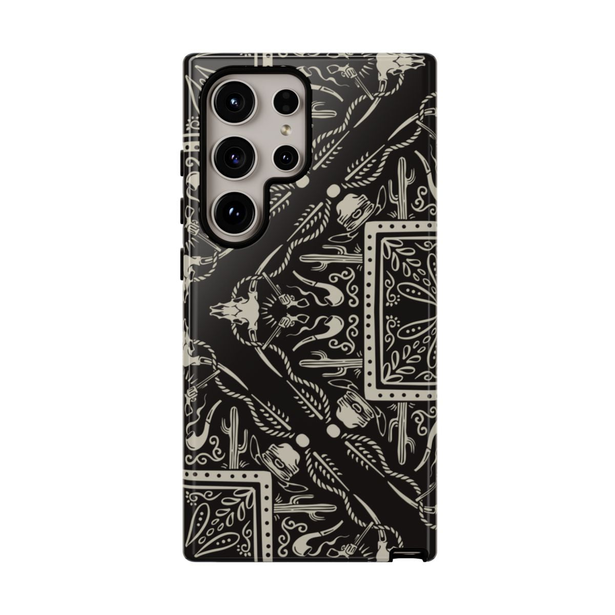 Western Black Bandana Tough Case