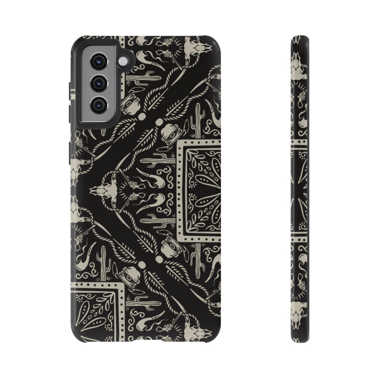 Western Black Bandana Tough Case