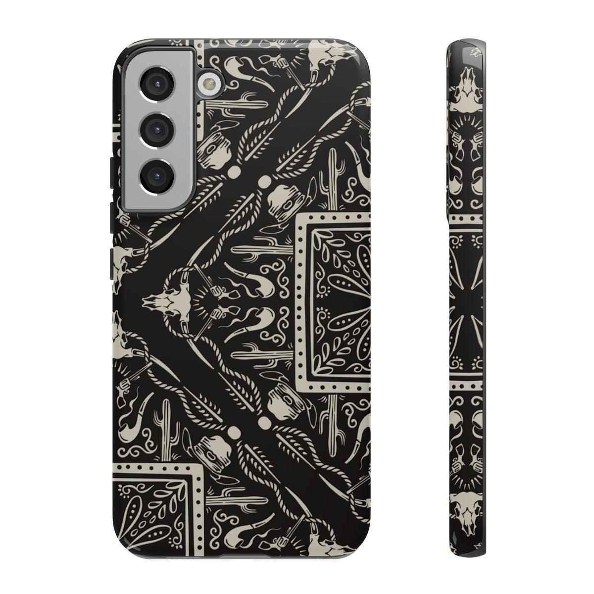 Western Black Bandana Tough Case
