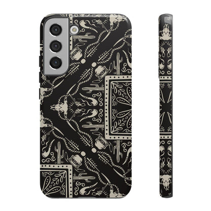Western Black Bandana Tough Case