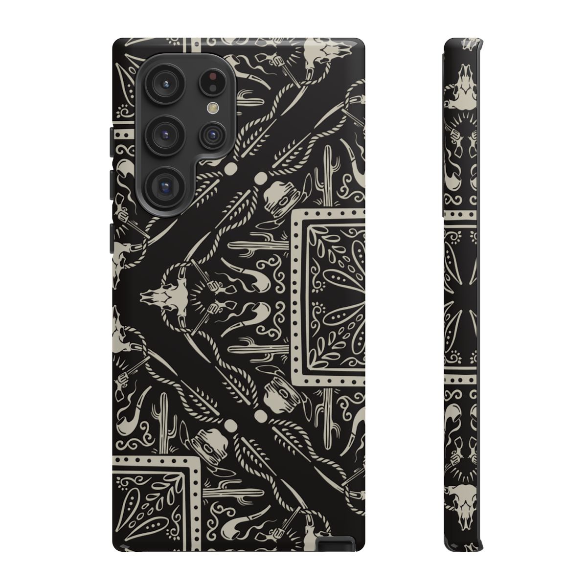 Western Black Bandana Tough Case