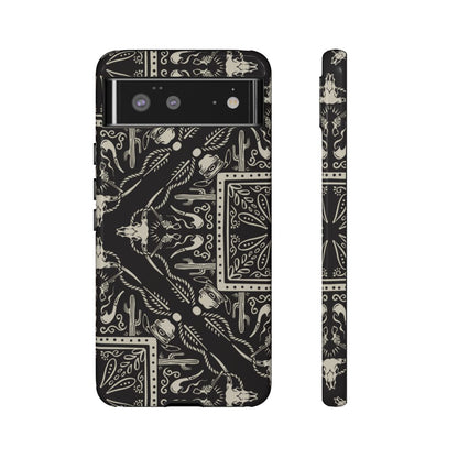 Western Black Bandana Tough Case