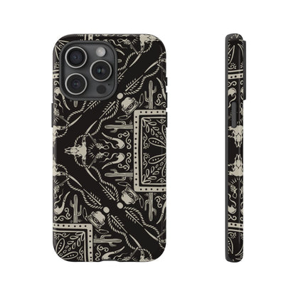 Western Black Bandana Tough Case