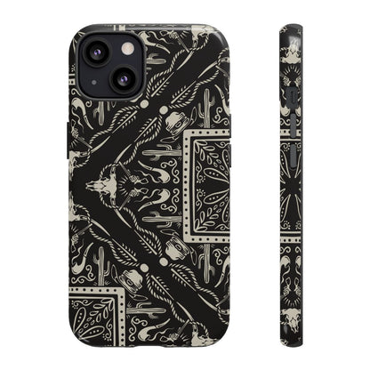 Western Black Bandana Tough Case