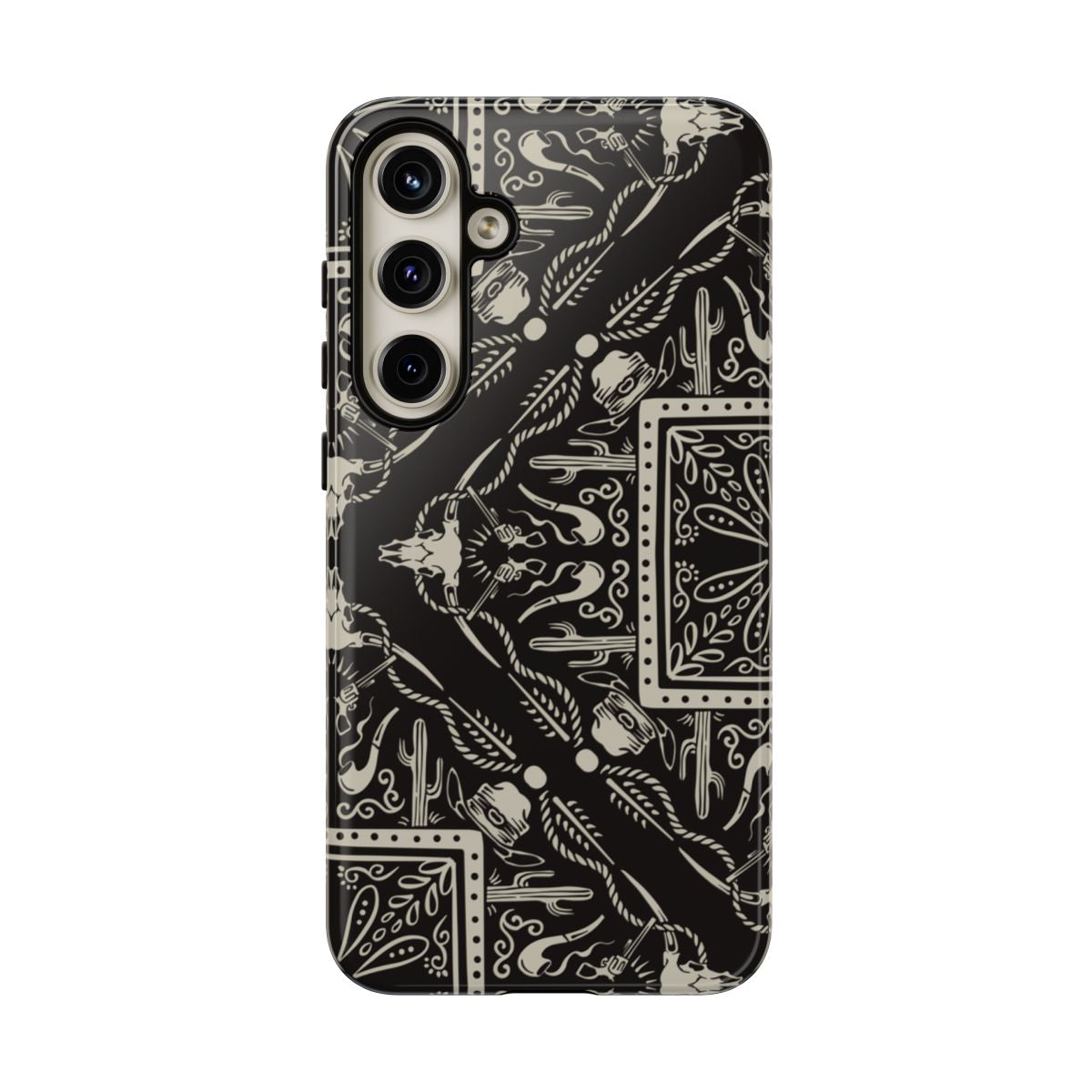 Western Black Bandana Tough Case