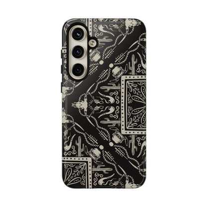 Western Black Bandana Tough Case