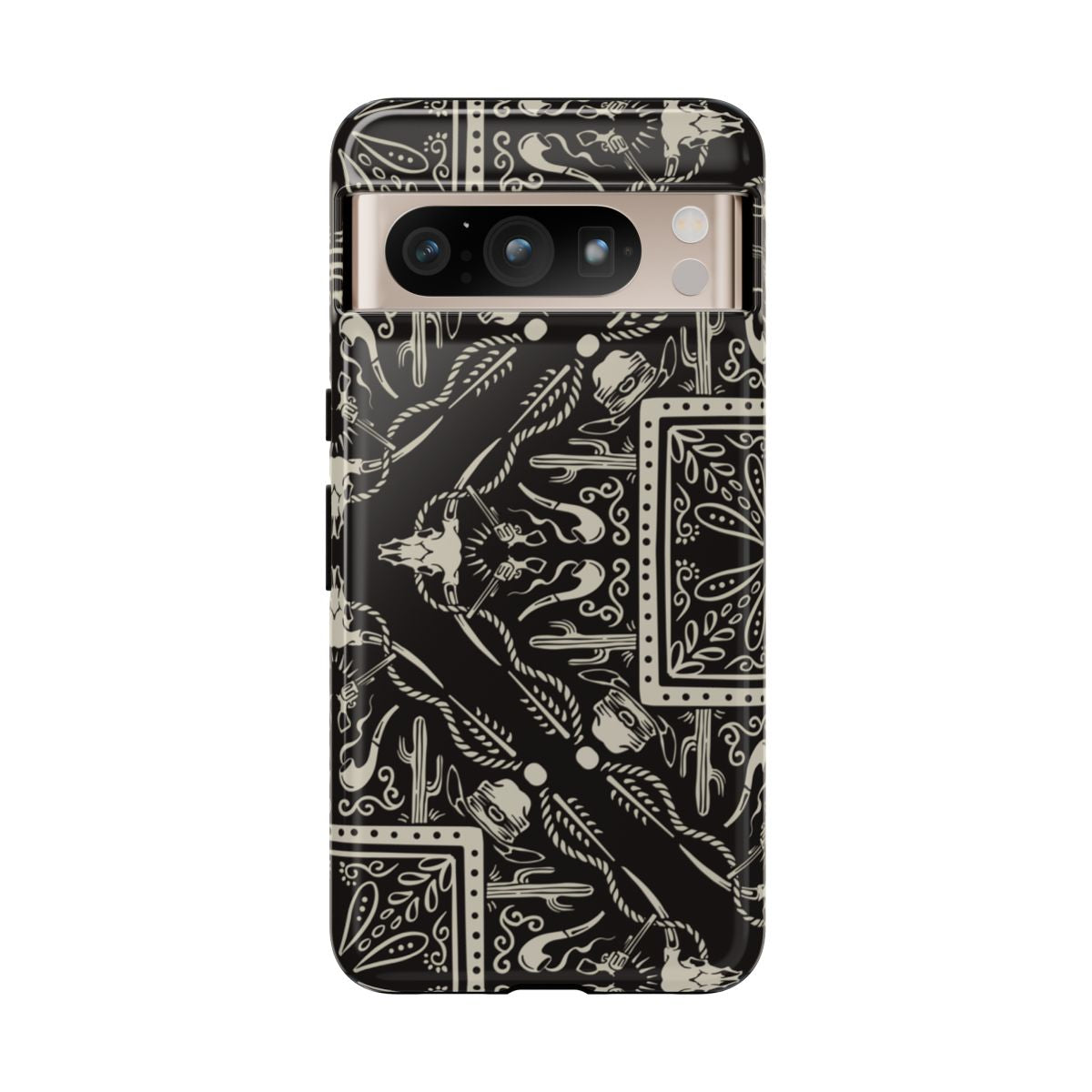 Western Black Bandana Tough Case
