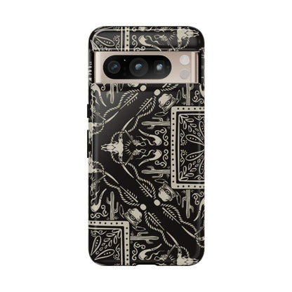 Western Black Bandana Tough Case