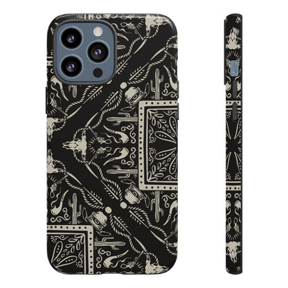 Western Black Bandana Tough Case