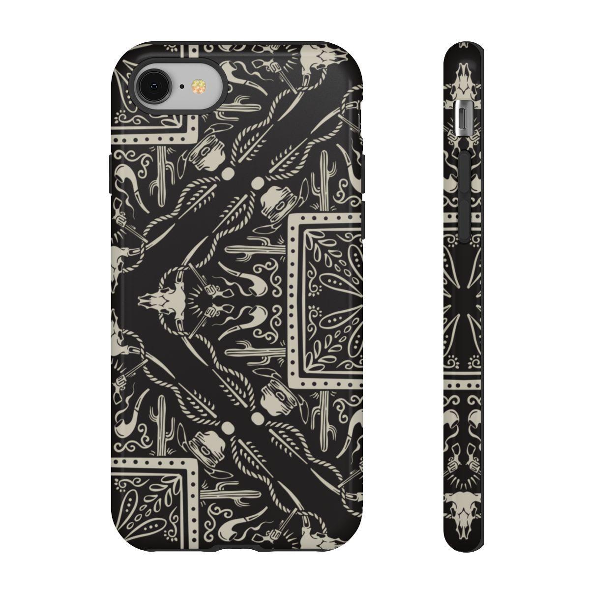 Western Black Bandana Tough Case