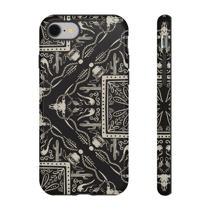 Western Black Bandana Tough Case