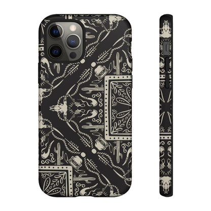 Western Black Bandana Tough Case