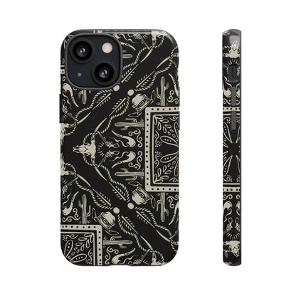 Western Black Bandana Tough Case