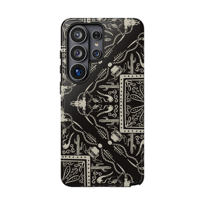 Western Black Bandana Tough Case