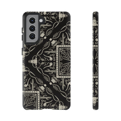 Western Black Bandana Tough Case