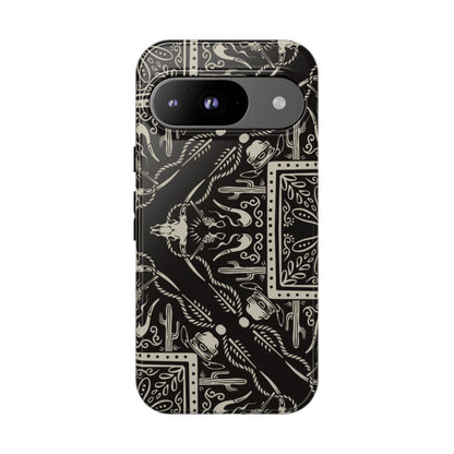 Western Black Bandana Tough Case