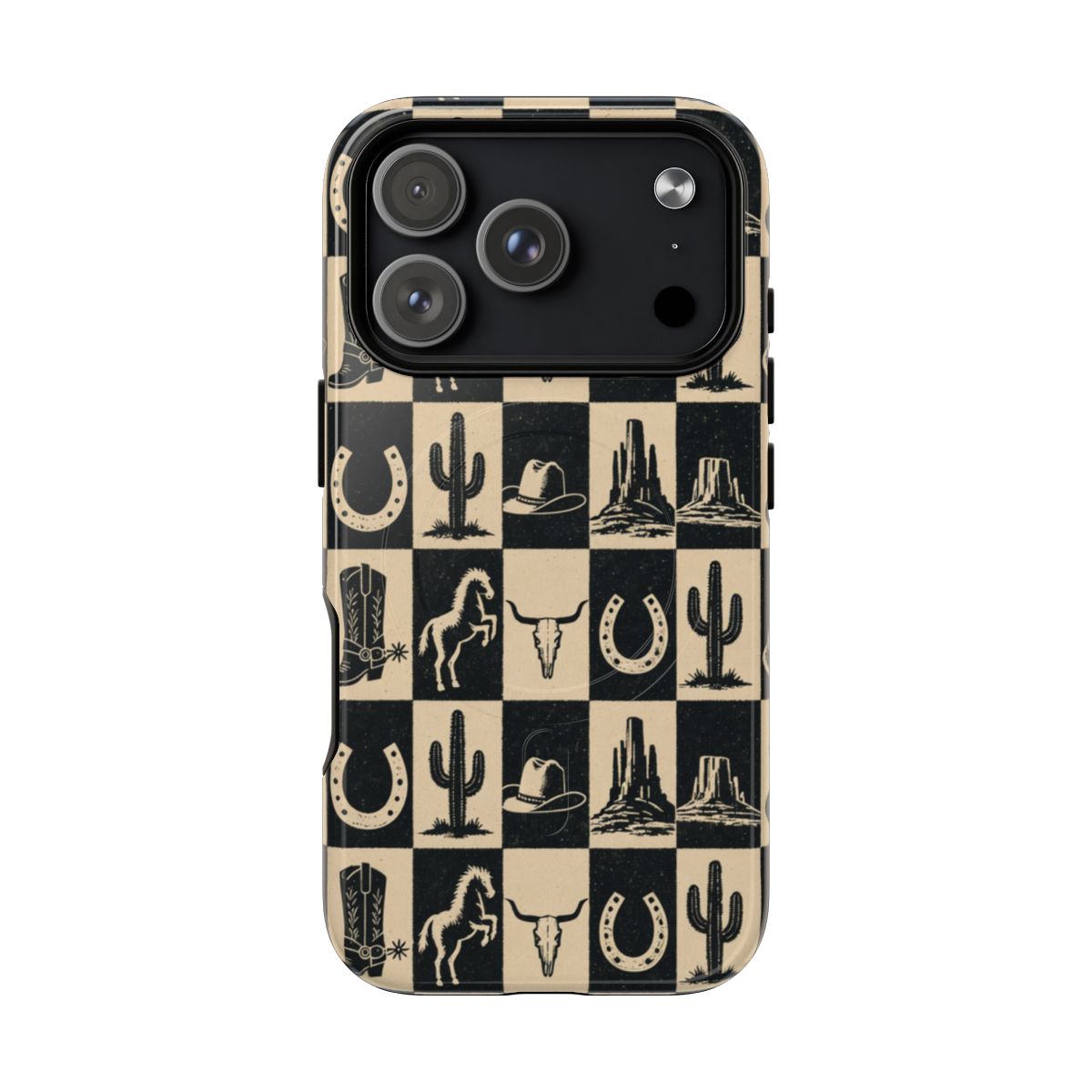 Western Checkerboard Magnetic Case - iPhone 18 Pro