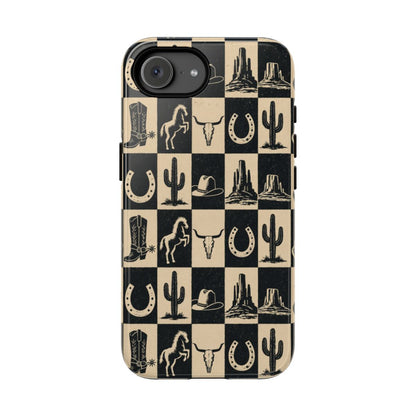 Western Checkerboard Tough Case - iPhone 16e