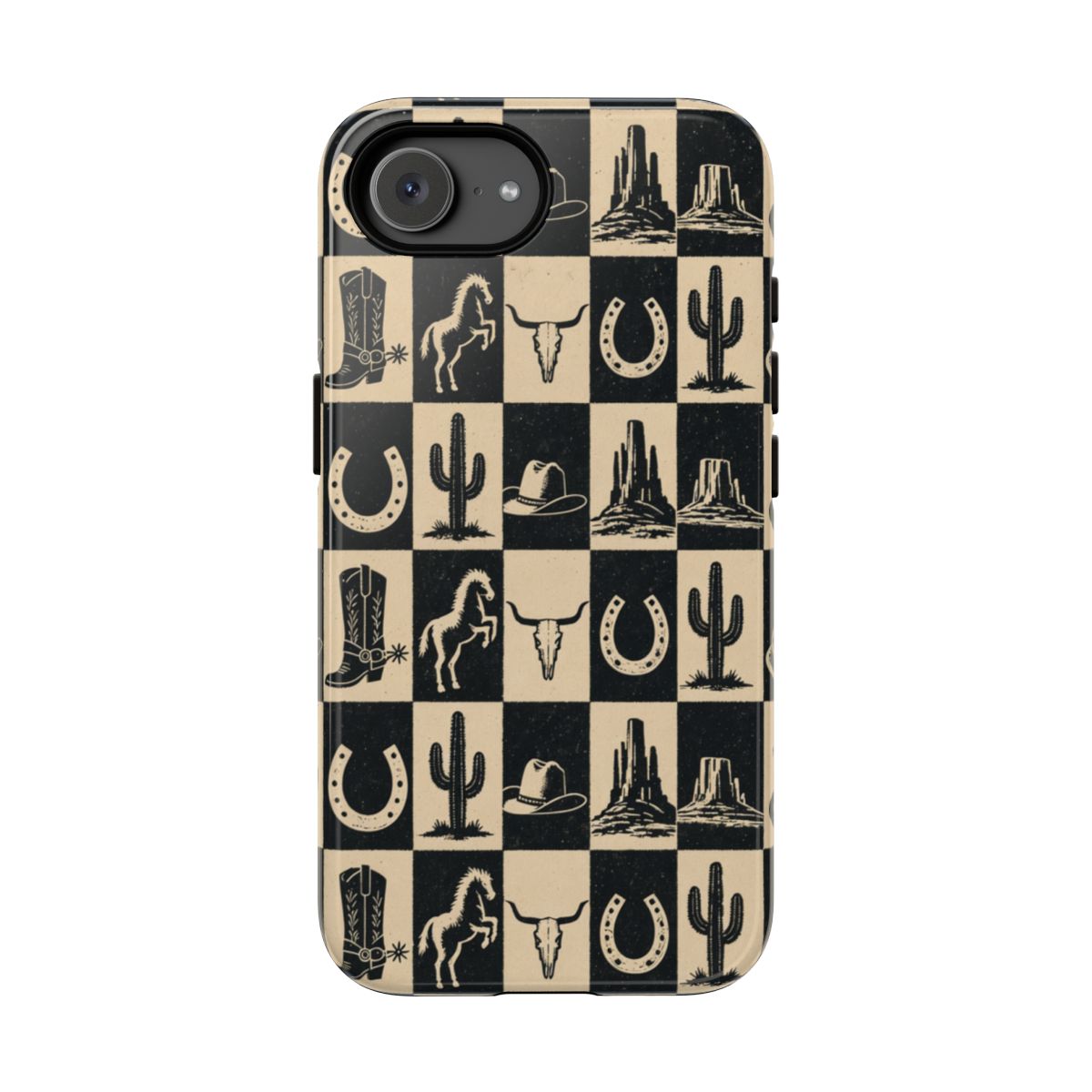 Western Checkerboard Tough Case - iPhone 17e