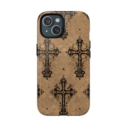 Western Gothic Crosses Magnetic Case