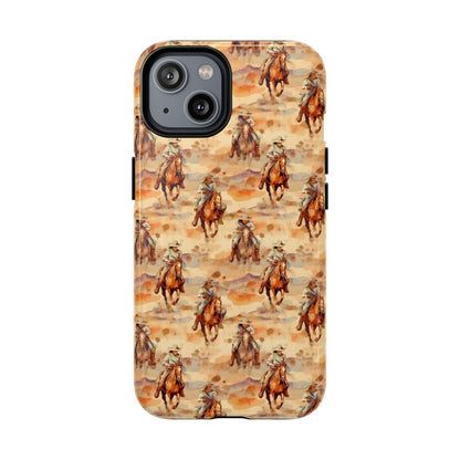 Western Horse Pattern Magnetic Case