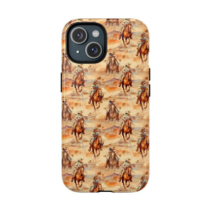 Western Horse Pattern Magnetic Case
