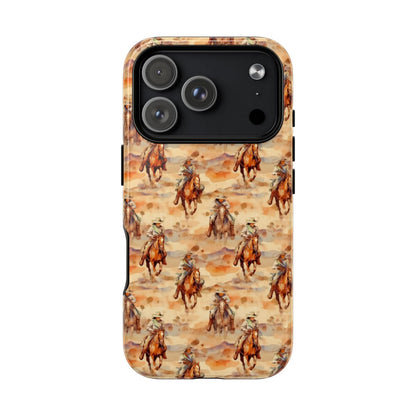Western Horse Pattern Magnetic Case