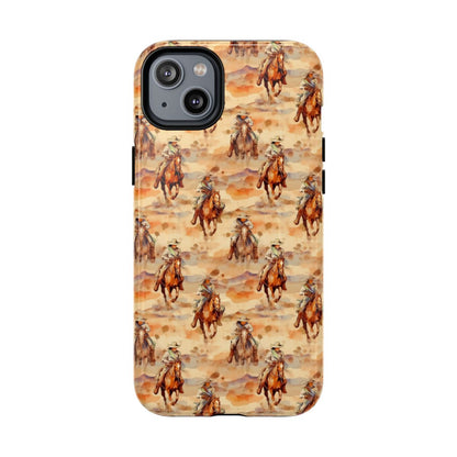 Western Horse Pattern Magnetic Case