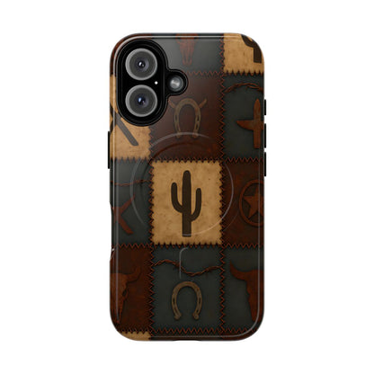 Western Icon Quilt Magnetic Case