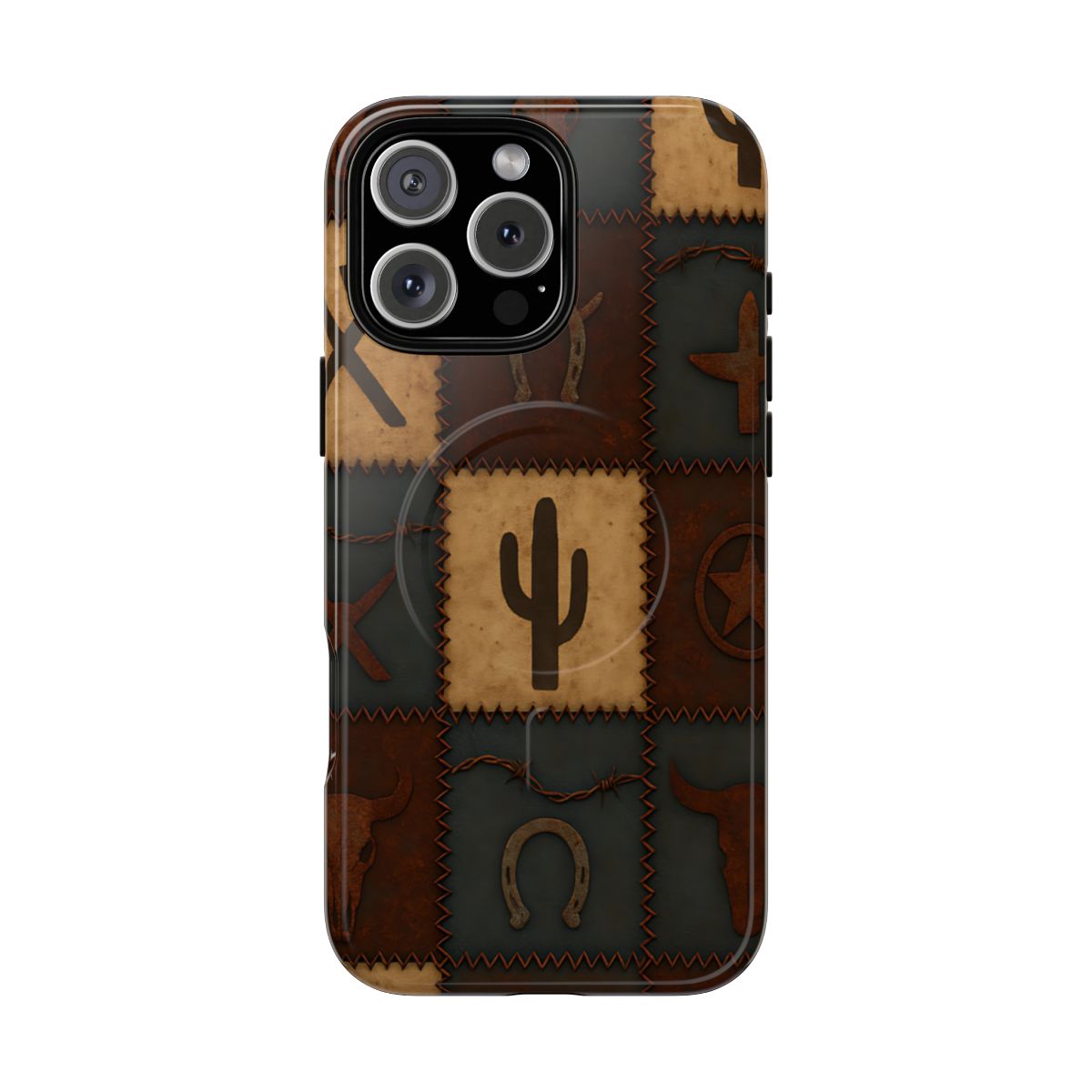 Western Icon Quilt Magnetic Case