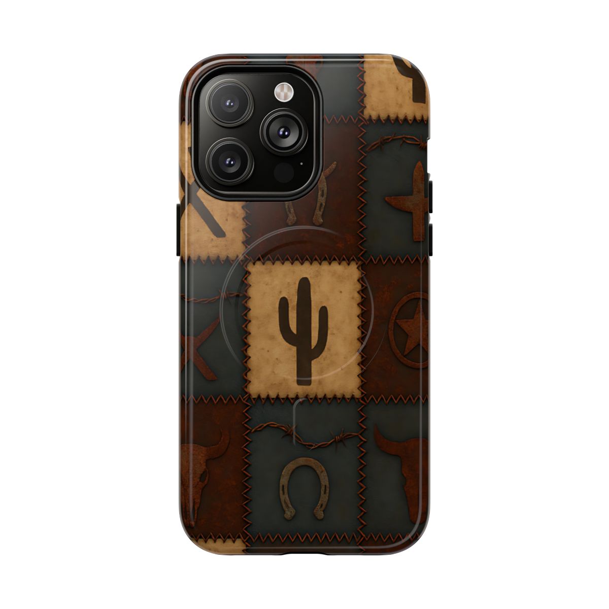 Western Icon Quilt Magnetic Case