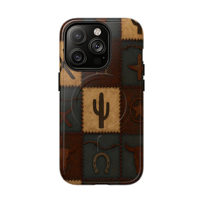 Western Icon Quilt Magnetic Case