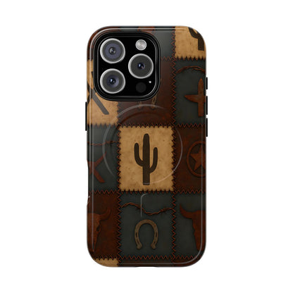 Western Icon Quilt Magnetic Case