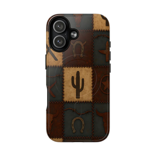 Western Icon Quilt Magnetic Case