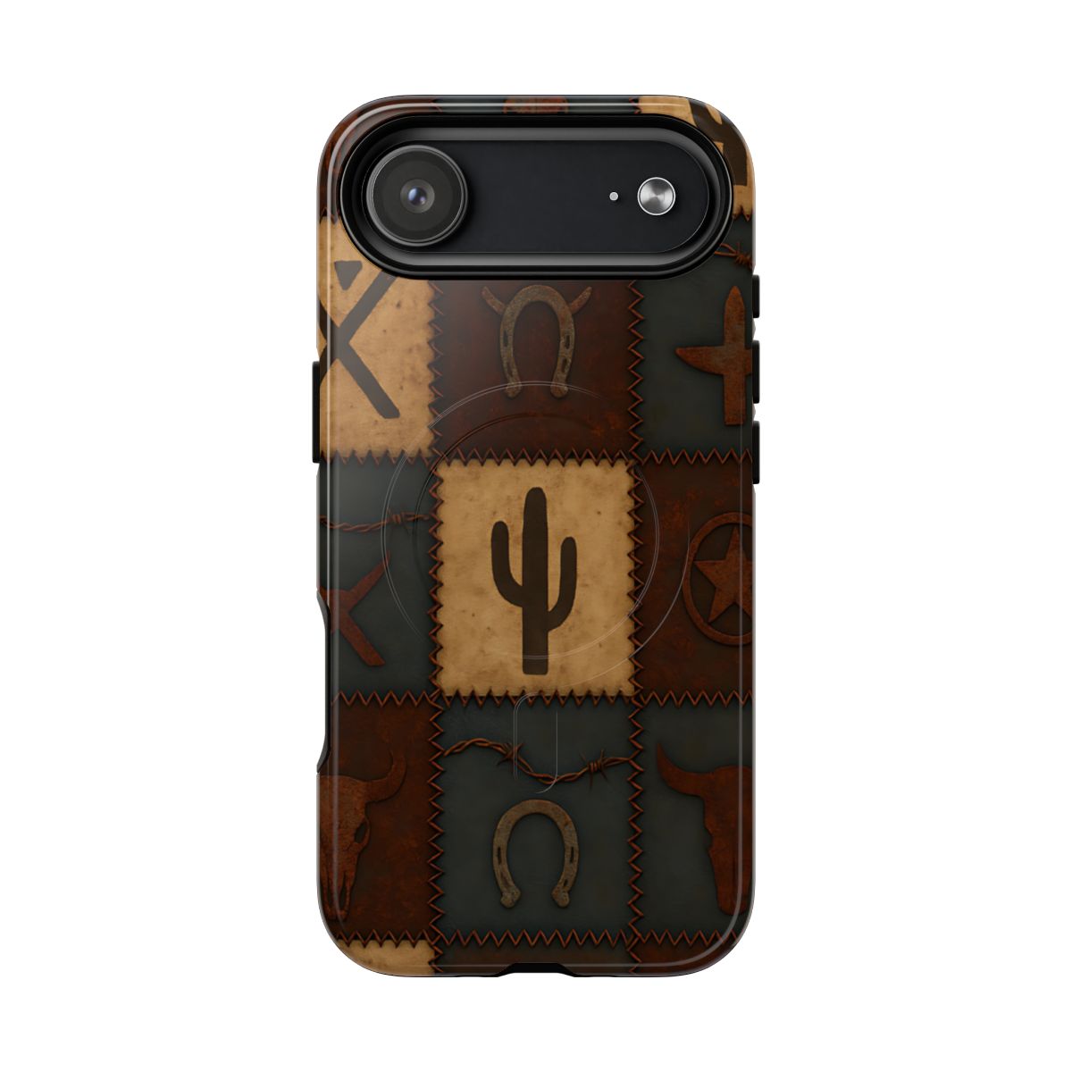 Western Icon Quilt Magnetic Case