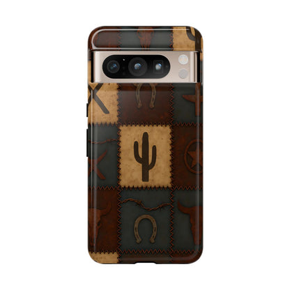 Western Icon Quilt Tough Phone Case