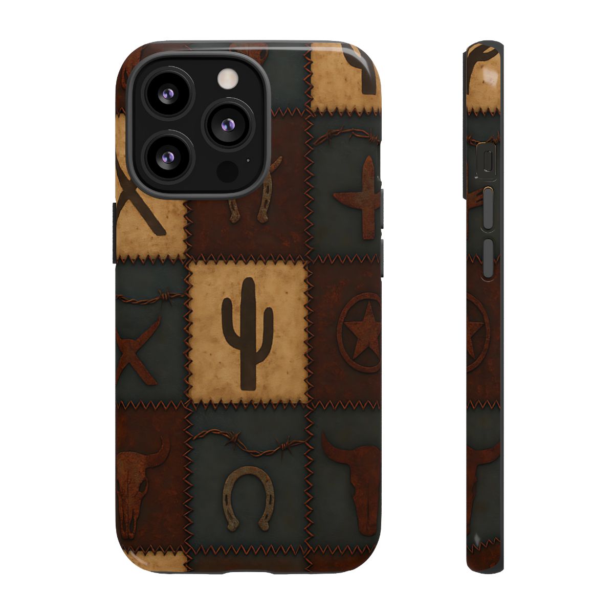 Western Icon Quilt Tough Phone Case