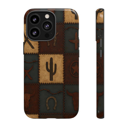 Western Icon Quilt Tough Phone Case