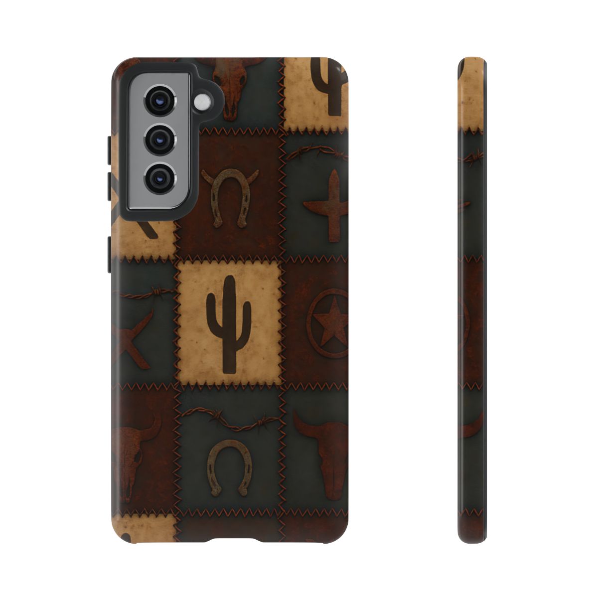 Western Icon Quilt Tough Phone Case