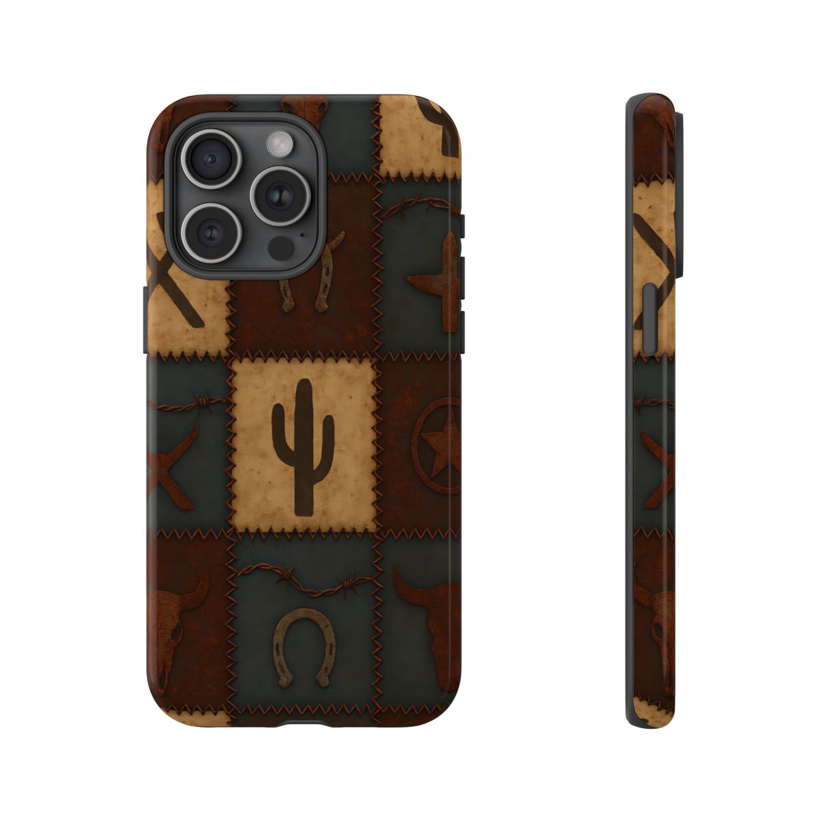 Western Icon Quilt Tough Phone Case