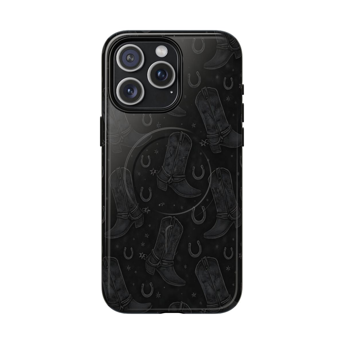 Western Noir Boots Magnetic Case