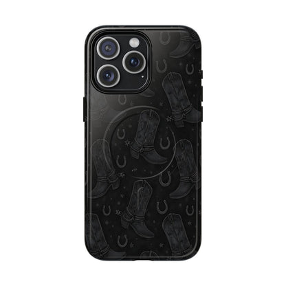 Western Noir Boots Magnetic Case