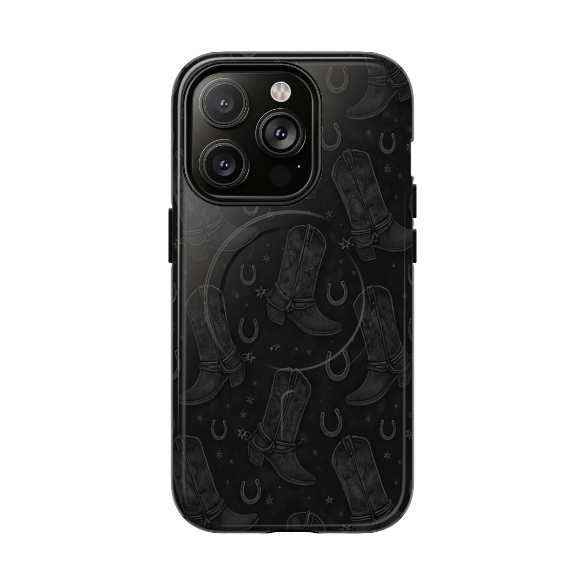 Western Noir Boots Magnetic Case