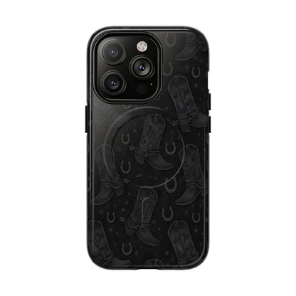 Western Noir Boots Magnetic Case