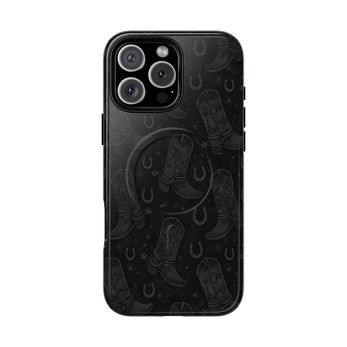 Western Noir Boots Magnetic Case