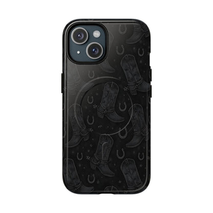 Western Noir Boots Magnetic Case