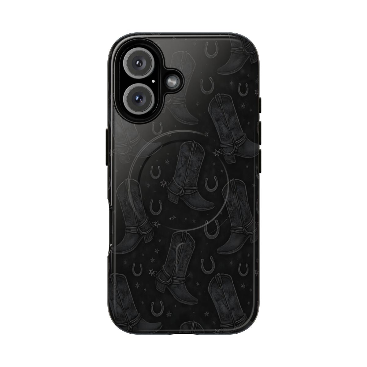 Western Noir Boots Magnetic Case