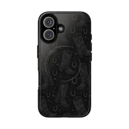 Western Noir Boots Magnetic Case