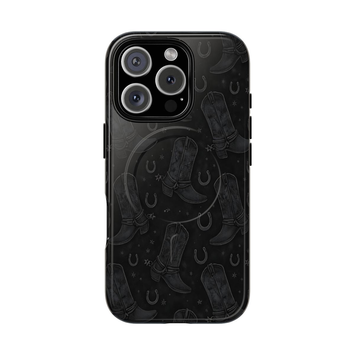 Western Noir Boots Magnetic Case