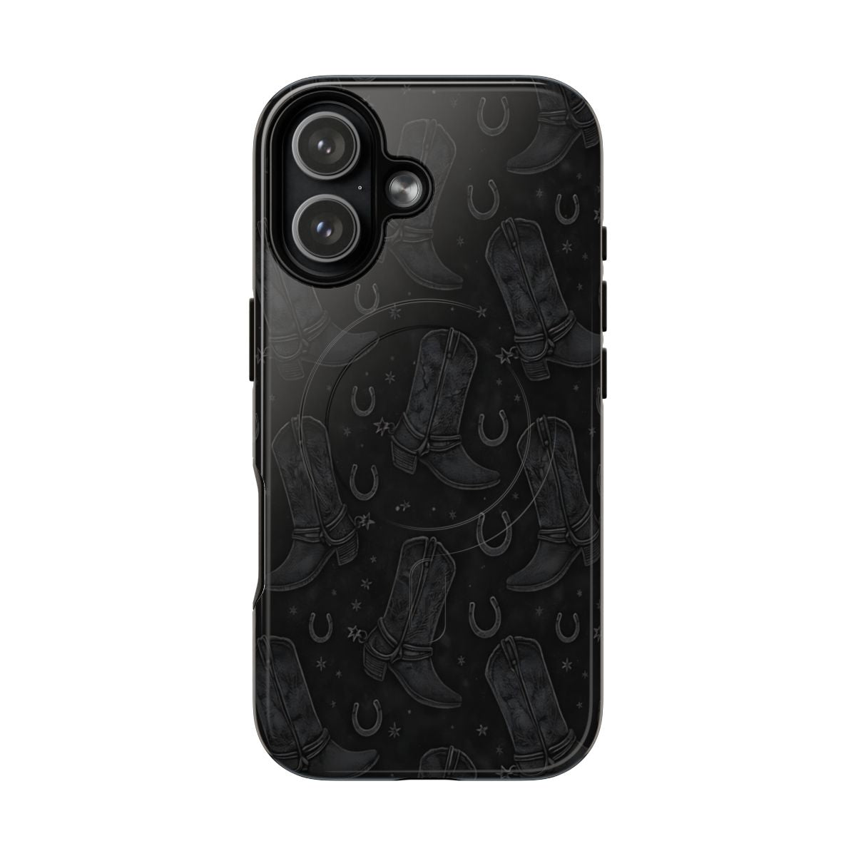 Western Noir Boots Magnetic Case